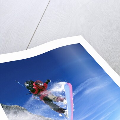 Snowboarder Performing Jump by Anonymous