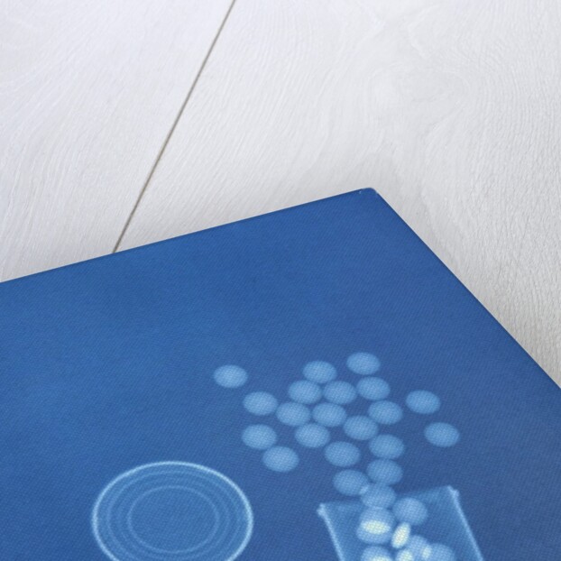 X-ray of Pills and Pill Bottle by Anonymous