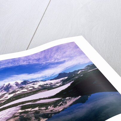 Mount Rainier Reflected in Pond by Anonymous