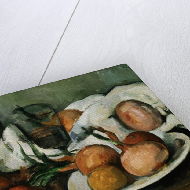 Detail of Still Life with Onions by Paul Cezanne