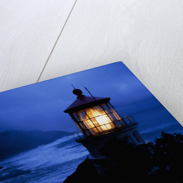 Lighthouse Protecting Misty Coastline by Anonymous