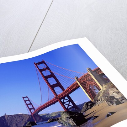 Beach and Golden Gate Bridge by Anonymous
