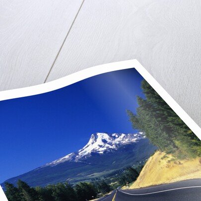 Highway Approaching Mt. Hood by Anonymous