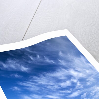 Wispy Clouds Swirling over Wheat Field by Anonymous