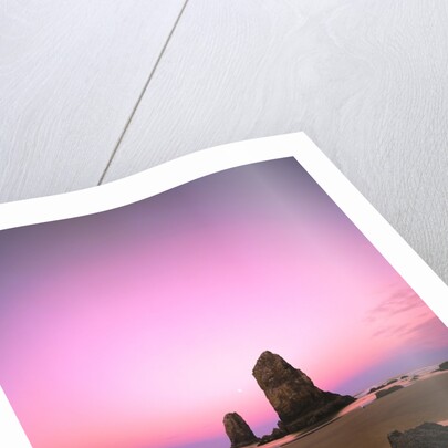 Dusk Settling over Coastal Rock at Cannon Beach by Anonymous
