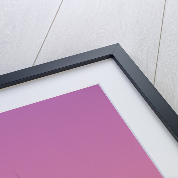 Lighthouse Against a Pink Sky at Twilight by Anonymous