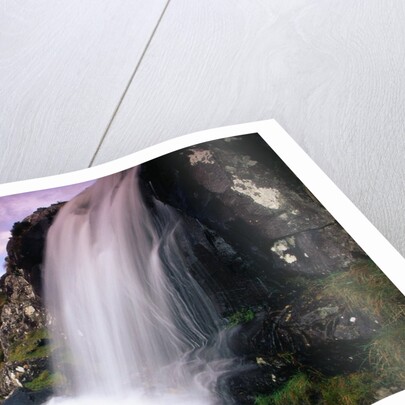Waterfall and Jagged Rocks in the Irish Countryside by Anonymous