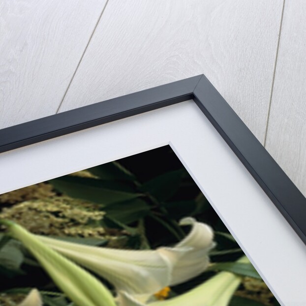 Easter Lilies and White Peonies by Anonymous