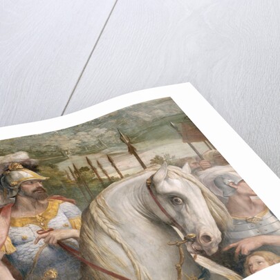 Detail Showing an Armored Man on Horseback from the Oath of the Horatii by Giuseppe Cesari