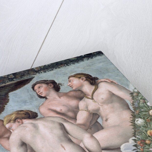 Detail of the Three Graces from the Loggia of Cupid and Psyche by Raphael and His Workshop