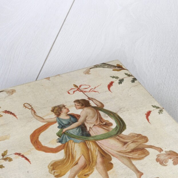 Fresco of Dancing Figures from the Neo-Classical Room in the Palazzo Spada by Anonymous