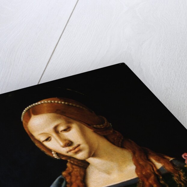 Detail Showing Upper Half of Mary Magdalene by Piero di Cosimo