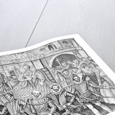 Guards Carrying Queen Elizabeth by Anonymous