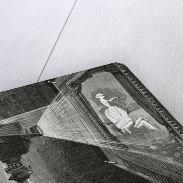 Detail of an Illustration Depicting the Praxinoscope Used by Emile Reynaud in the Theatre Optique by Anonymous