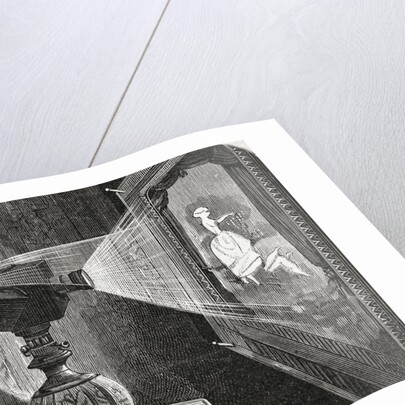 Detail of an Illustration Depicting the Praxinoscope Used by Emile Reynaud in the Theatre Optique by Anonymous