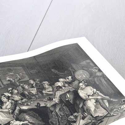 Tavern Scene from the series A Rake's Progress by William Hogarth