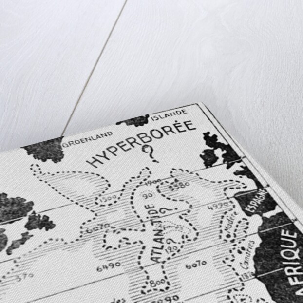 Map of Mythological Atlantis by Anonymous