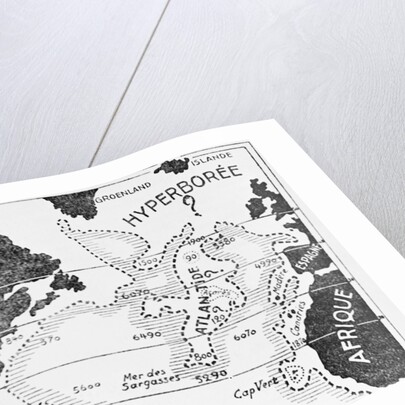 Map of Mythological Atlantis by Anonymous