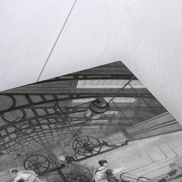 Factory Workers Operating Machines by Anonymous