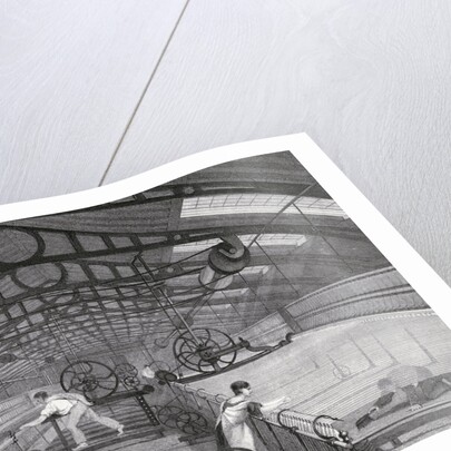 Factory Workers Operating Machines by Anonymous