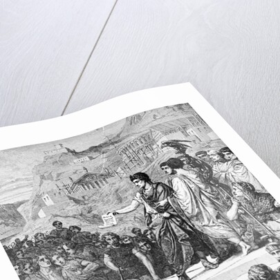Illustration of Augustus Establishing Lyons as the Center of Gaul by Anonymous