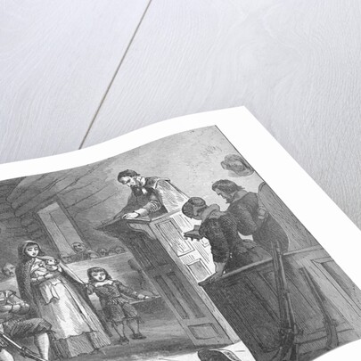 Print Depicting Public Worship at Plymouth by the Pilgrims by Anonymous