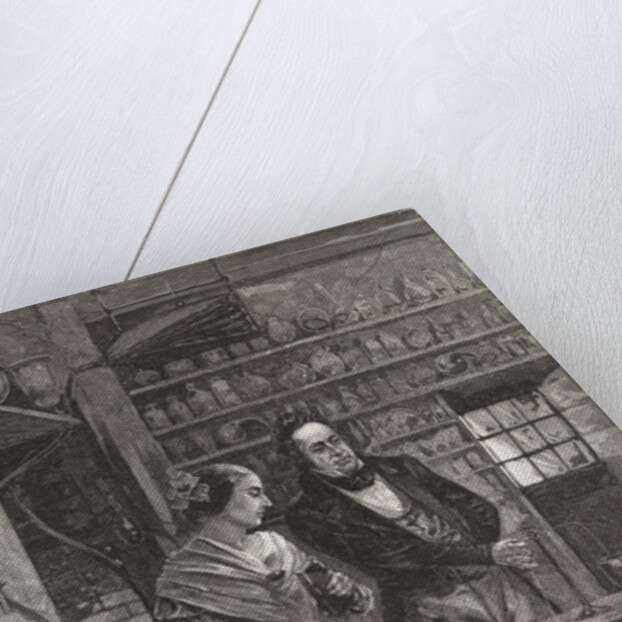 Michael and Mrs. Faraday Observing Experiment by Anonymous