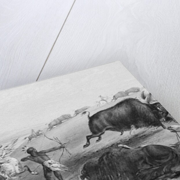 Indians Killing Buffalos by Anonymous
