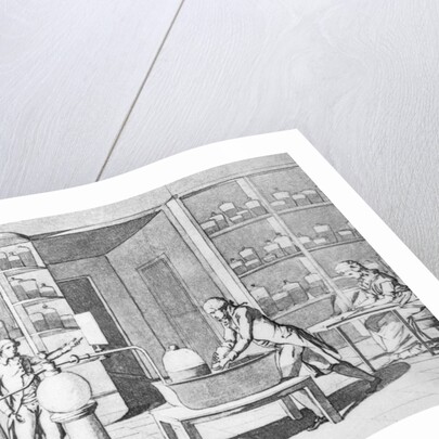 Antoine-Laurent Lavosier in His Laboratory by Anonymous