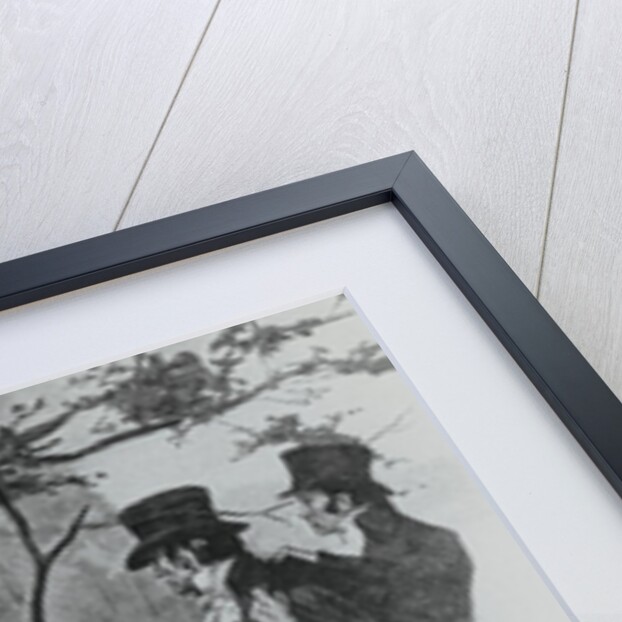 Outdoor Scene Showing Congregation at Aaron Burr Duel by Anonymous