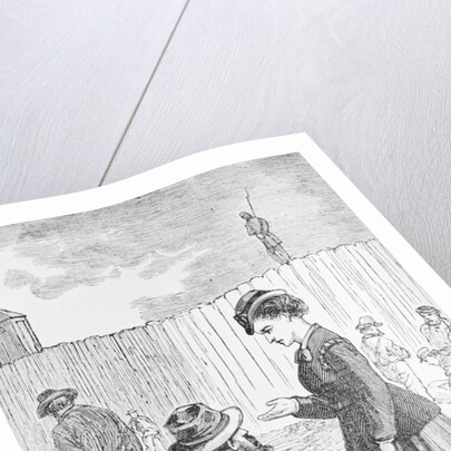 Illustration of Loretta Velasquez at Johnson's Island Prisoner of War Depot by Anonymous