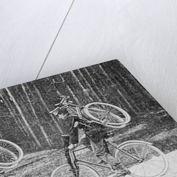 Soldiers Riding Bicycles by Anonymous