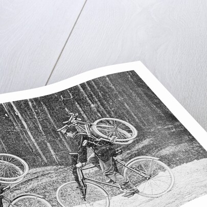 Soldiers Riding Bicycles by Anonymous