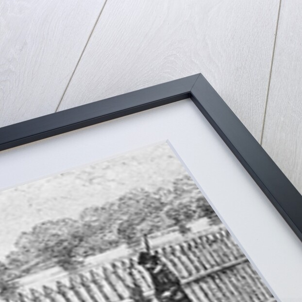 Illustration of Wooden Wall in Colonial New York by Anonymous