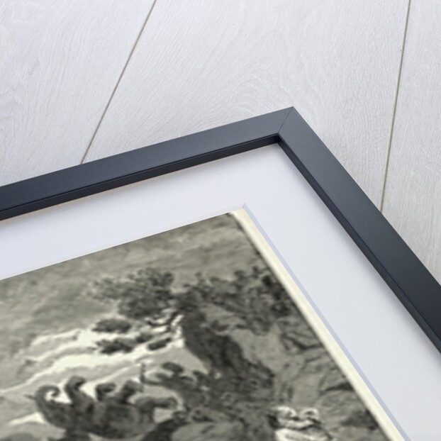 Engraving of Hannibal Crossing the Alps by H. Leutemann