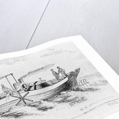 Illustration of Fulton's First Steamboat by Anonymous