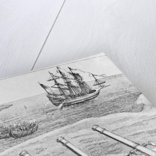 Early Cannons Defending Coast by Anonymous