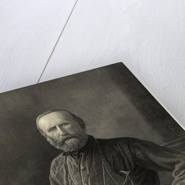 Portrait of Giuseppe Garibaldi with Sword by Anonymous