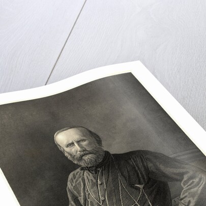 Portrait of Giuseppe Garibaldi with Sword by Anonymous