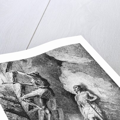 Mining Scene with Lamp for Excavating by Anonymous