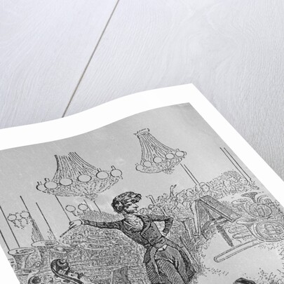 Caricature Ridiculing Overcoloristic Orchestration by Berlioz