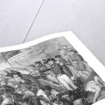 War Scene with Cannon and Fallen Victim in Forefront by Anonymous