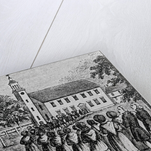 Illustration of a Procession Entering a Church by Anonymous