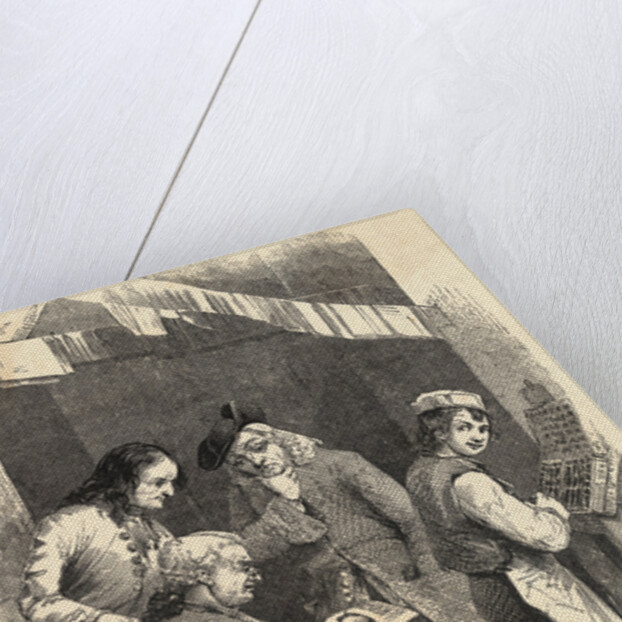 Illustration of Benjamin Franklin as a Young Printer by Anonymous