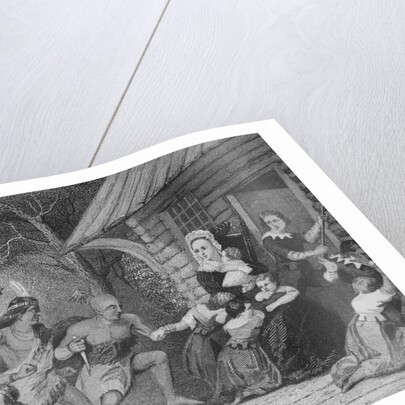 Indians Attacking Pioneer Block House by Anonymous