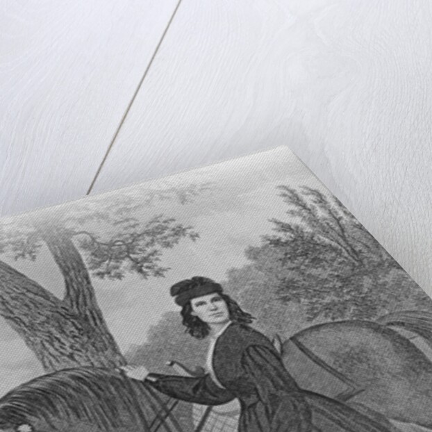 Emma Edmonds Standing with Horse by Anonymous
