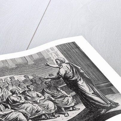 Demosthenes Delivering His Oration Against Philip of Macedonia by Anonymous