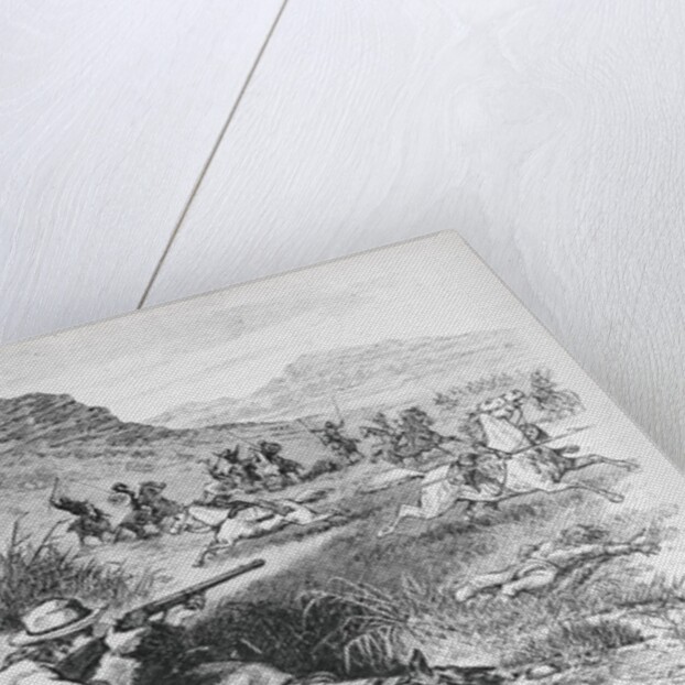 Scout of General Custer Being Surrounded by Indians by Anonymous