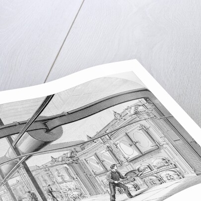 Woodcut Illustration of Steam Boiler and Fire Room in Philadelphia Factory by Anonymous