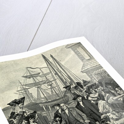 Illustration of Benjamin Franklin's Return to Philadelphia by Benjamin West Clinedinst